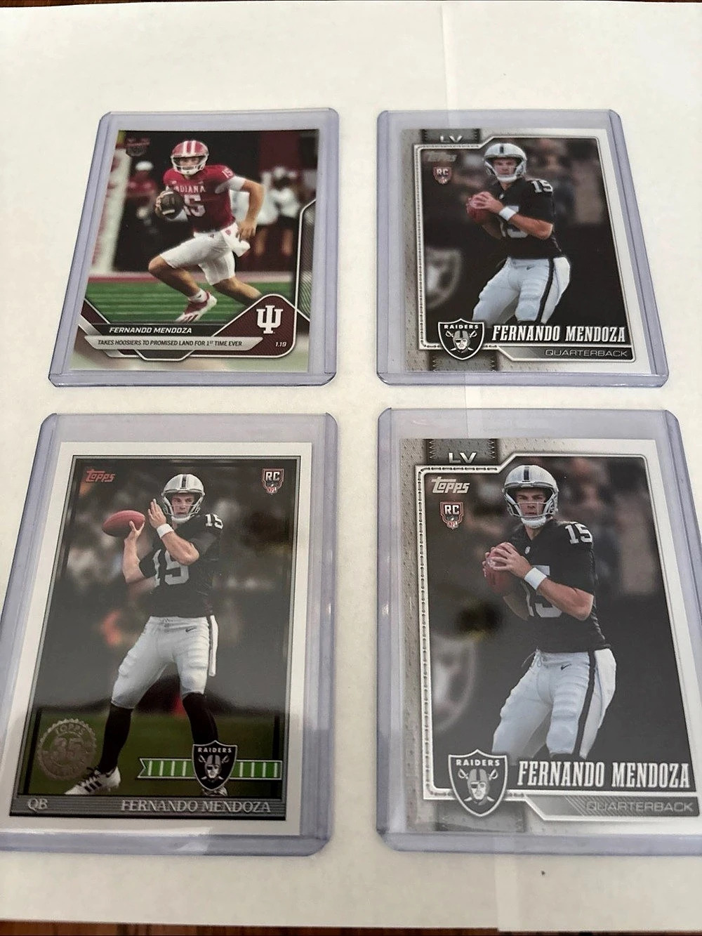 Fernando Mendoza football card lot Football Trading Card Lot